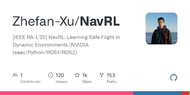 GitHub - Zhefan-Xu/NavRL: [IEEE RA-L'25] NavRL: Learning Safe Flight in Dynamic Environments (NVIDIA Isaac/Python/ROS1/ROS2)